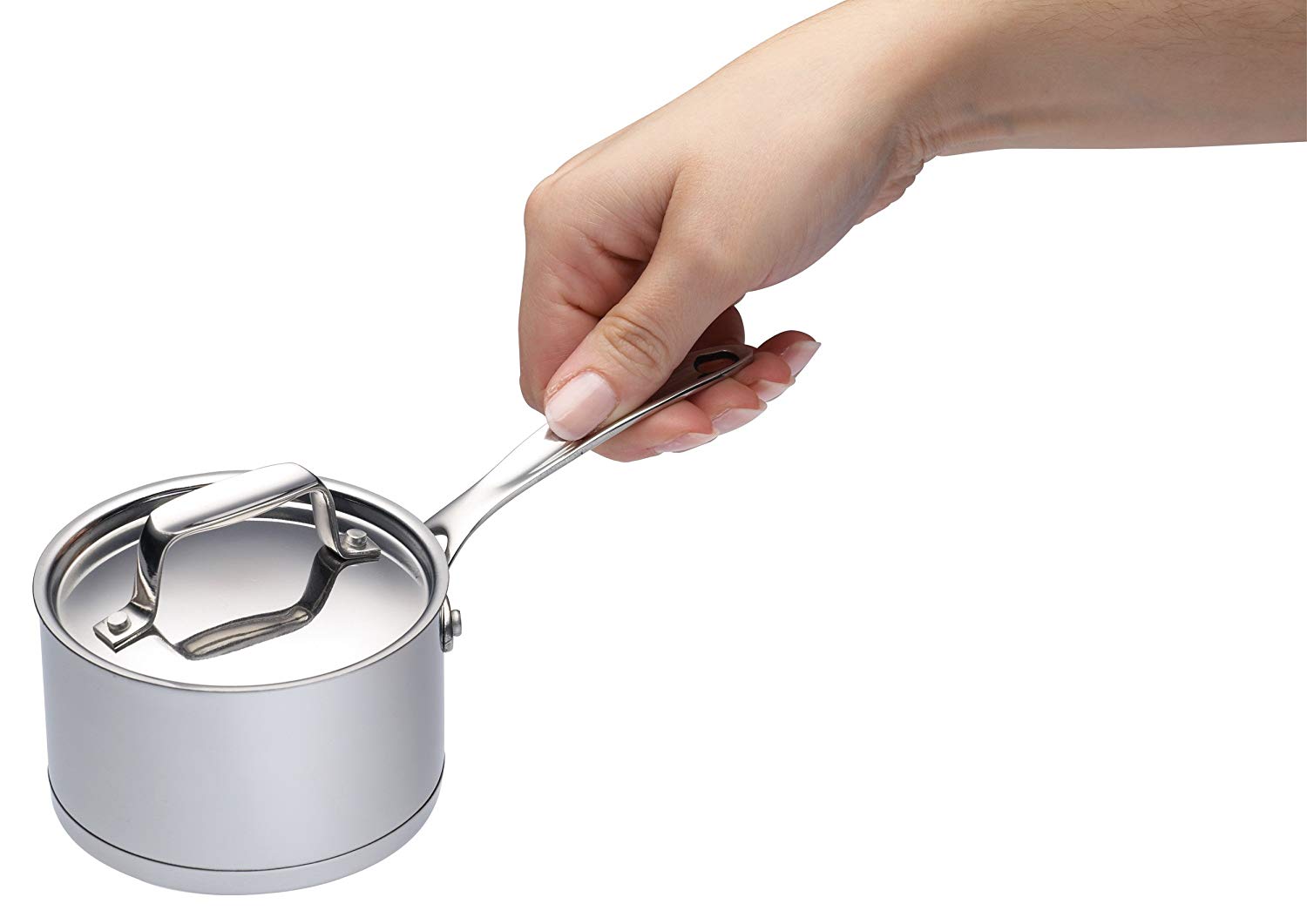 MasterClass Induction-Safe Stainless Steel Mini Saucepan, 8.5 cm (3.5"), Silver, 22ML - Image 2