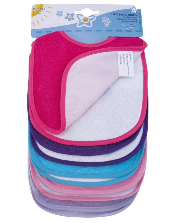 Bieco 10105635 Girls' Bibs (Set of 10) - Image 3