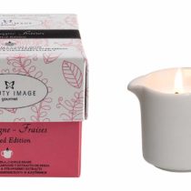 Beauty Image Strawberry Champagne Hot Oil Body Massage Candle