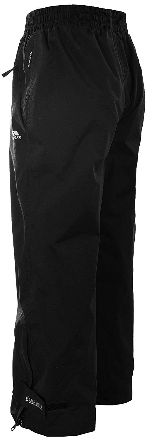 Trespass Unisex Kids Waterproof Windproof Walking Trousers Elastic Waist Echo Black, 9-10 Years - Image 2
