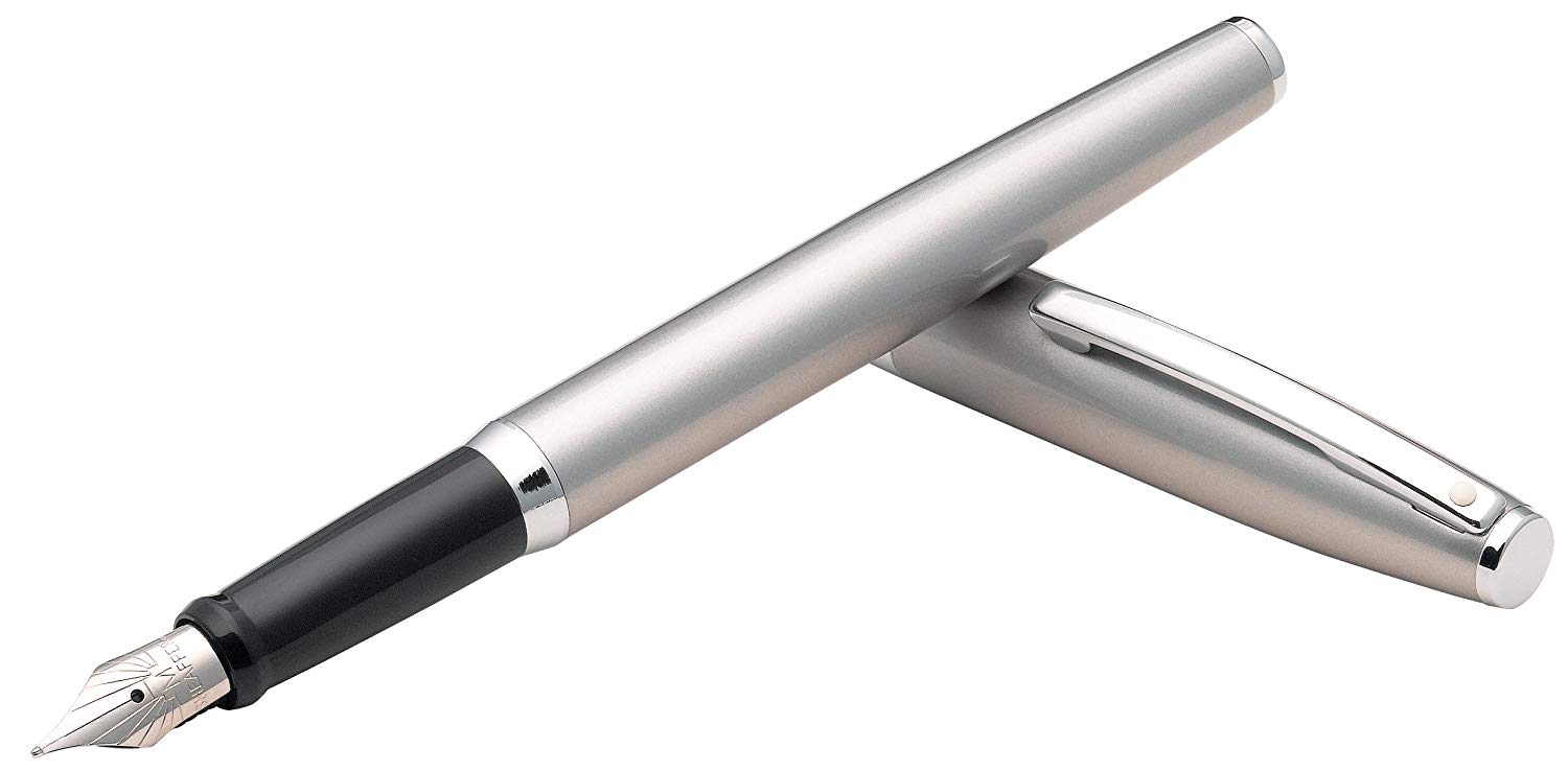 Sheaffer Sagaris Medium Nib Fountain Pen - Metallic Silver - Image 3