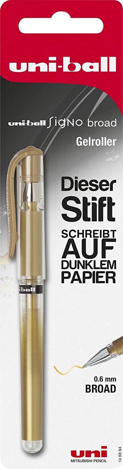 uni-ball 146894 1 mm "Signo Um-153" Gel Pen - Gold
