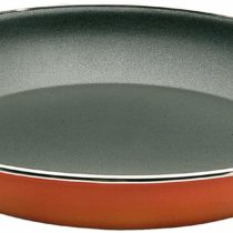 IBILI 917134 Paella pan with Metallic Handles 34 cm of Enamelled Steel, Stainless, Orange/Black, 34 x 34 x 5.4 cm