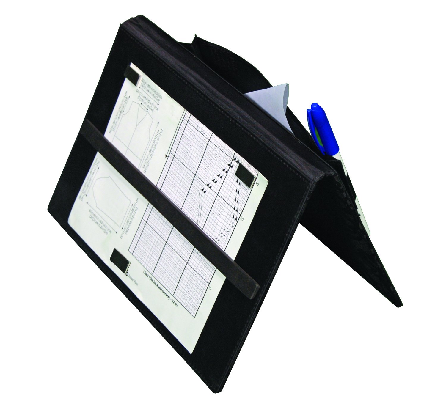 KnitPro KP10730 Magma Knitting Chart Keeper Fold Up Style, Black,50 x 2 x 30 cm, 25x30cm - Image 3