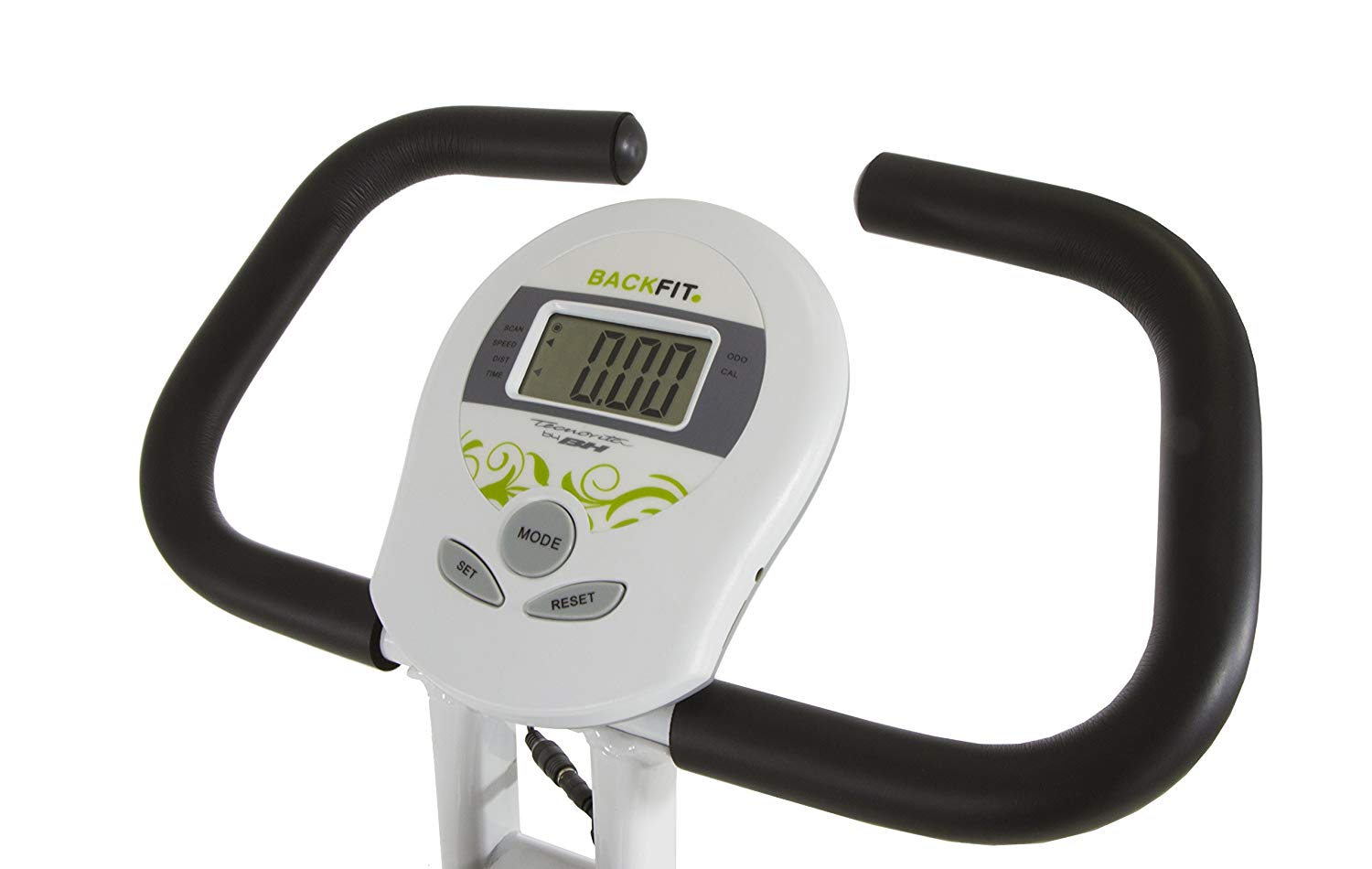Tecnovita by BH BACK FIT YF91. Flywheel equivalent to 18 lbs. Get in shape in the comfort of your own home! Foldable fitness bicycle. Backrest and easy access. LCD Monitor. Folds easily. White - Image 3