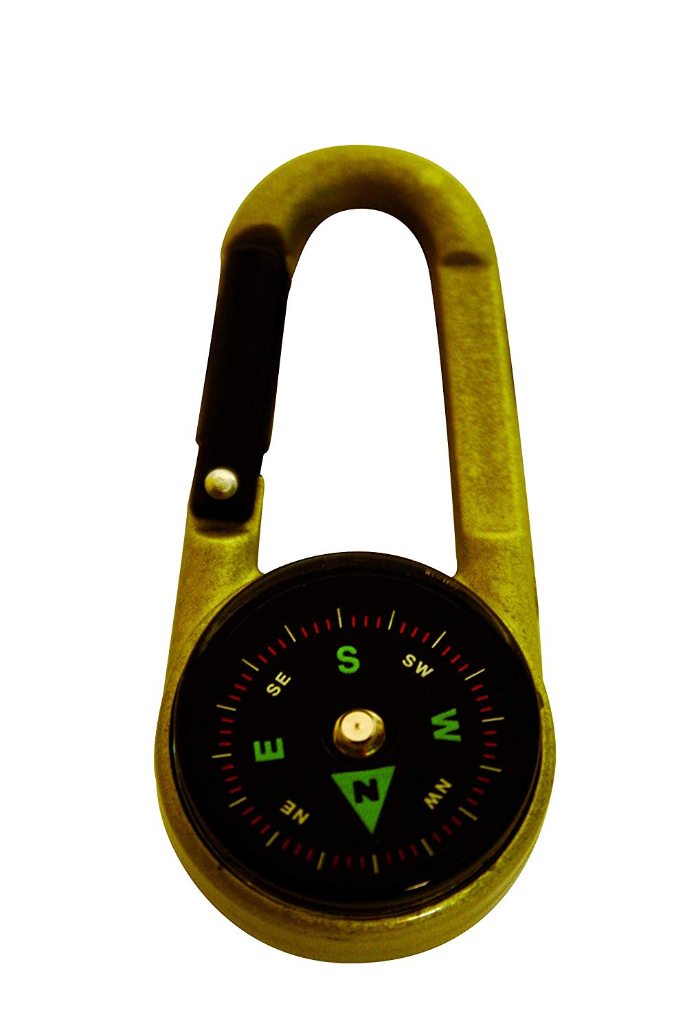 Bushcraft BCB 3-in-1 Karabiner Compass and Thermometer - Black