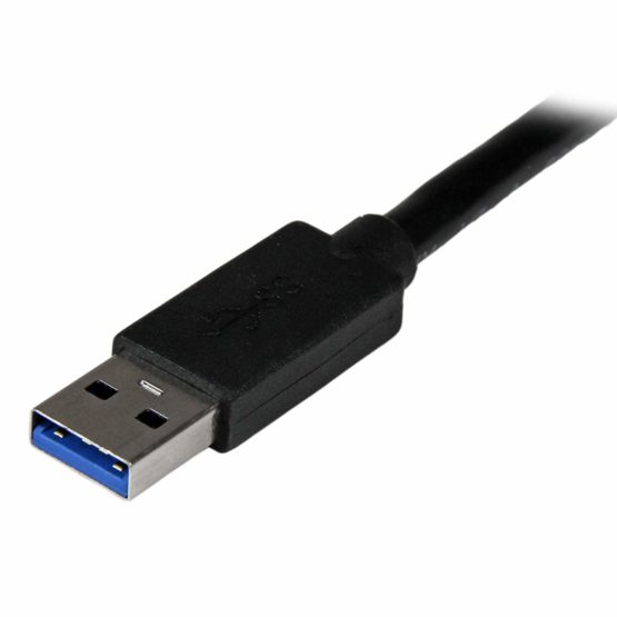 StarTech USB 3.0 to VGA Adapter with 1 Port USB Hub - 1920x1200 - External Video & Graphics Card - Dual Monitor Display Adapter - Supports Windows (USB32VGAEH),Black - Image 2