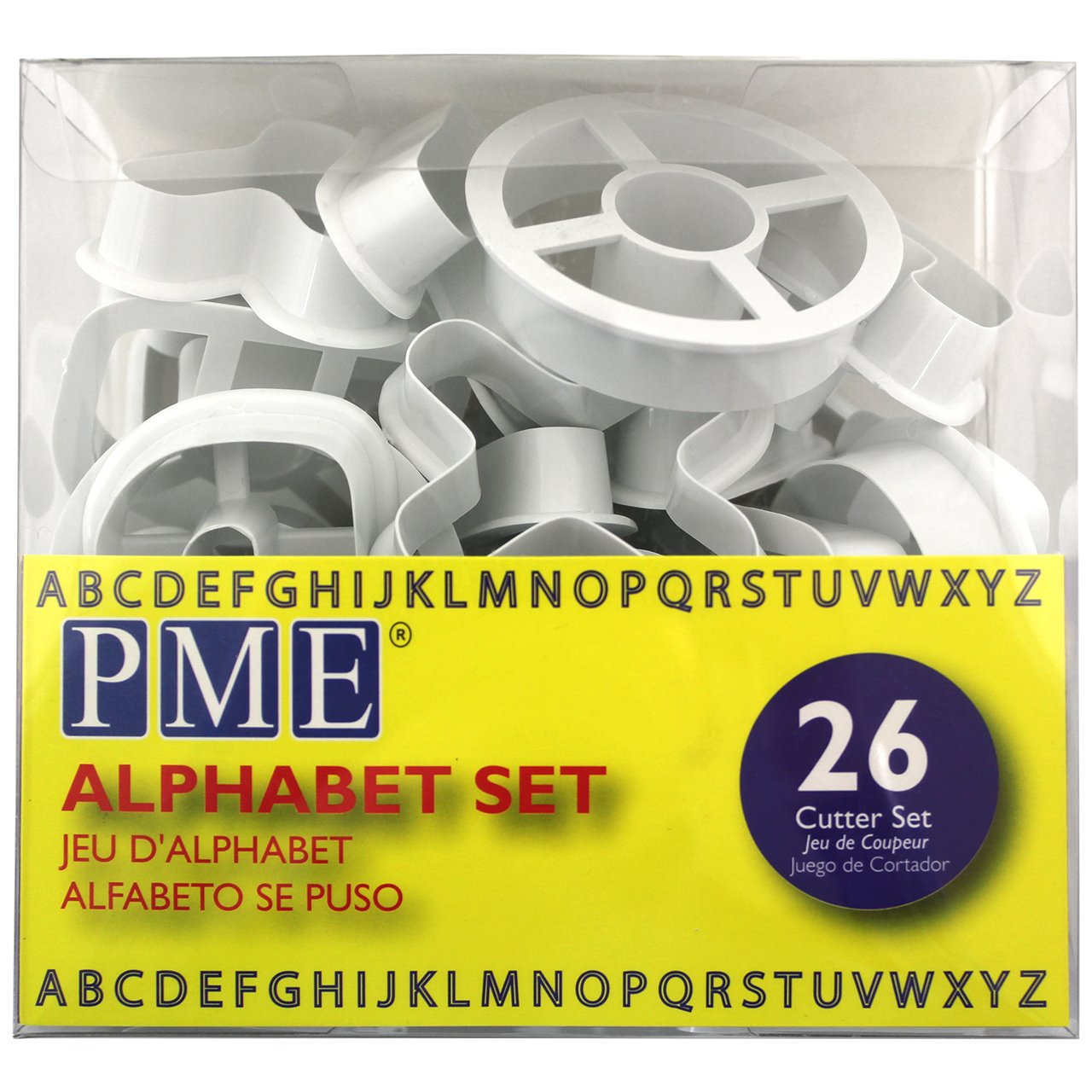 PME Alphabet Cutters for Sugarcraft and Cake Decorating, Set of 26, White, 5 x 1.3 x 5 cm - Image 3