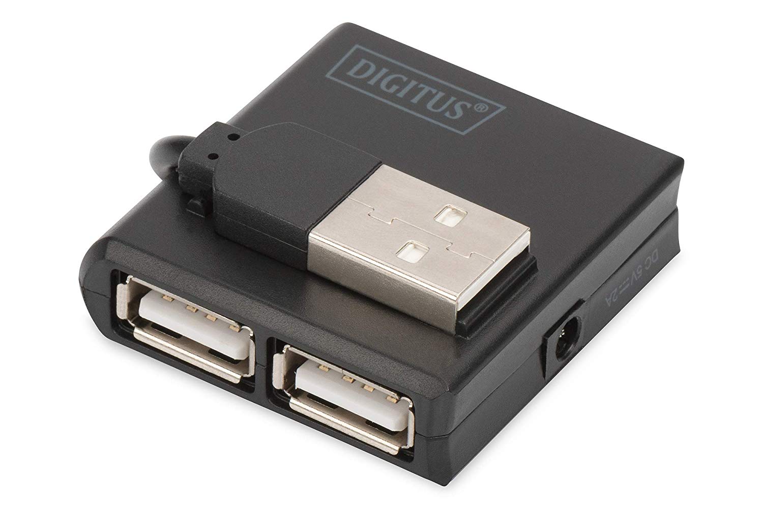 DIGITUS DA-70217, USB Hub, 4-Port USB 2.0 Type A, Data transfer up to 480 Mbit/s, Compact & lightweight design, Plug-and-play