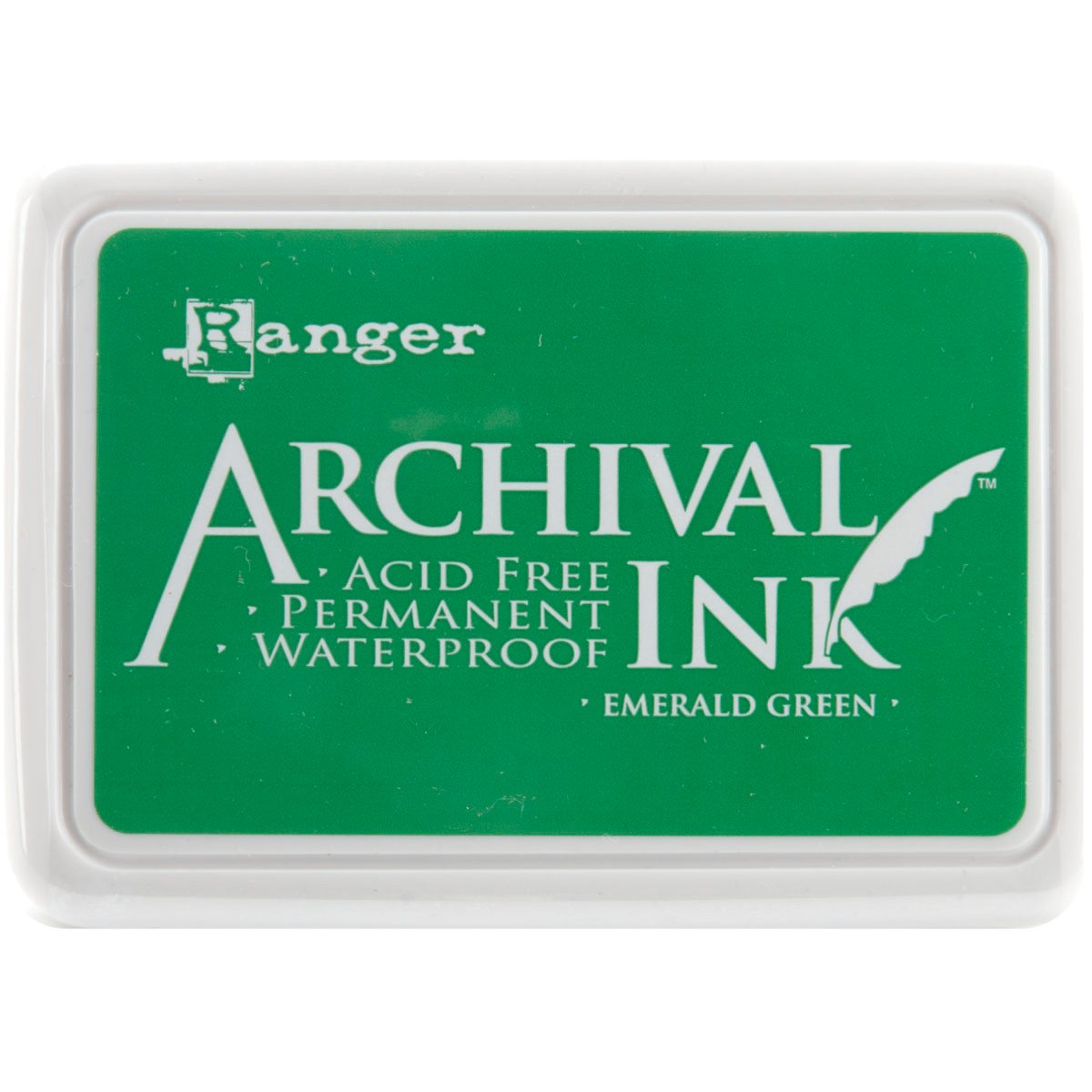 Ranger Archival Ink Pad #0-Emerald, Green, Emerald Green, 3 ml