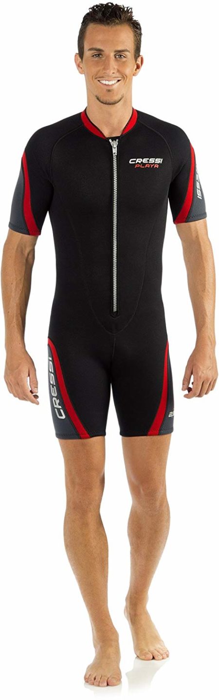 Cressi Playa Man Wetsuit 2.5 mm - Men's Premium Neoprene Wetsuit Shorty for Snorkeling, Diving, Swimming