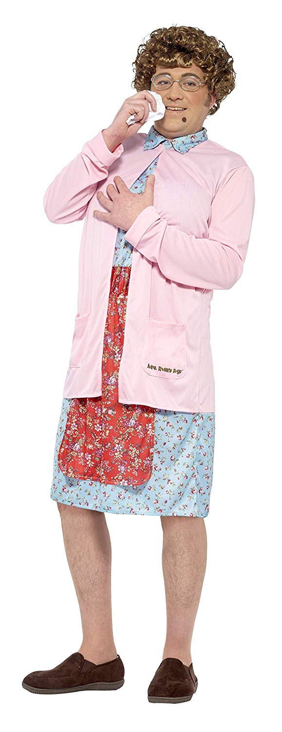 Smiffys Adult Official Mrs Brown's Boys TV Show Costume - LARGE, Pink, Men: Large - Image 3