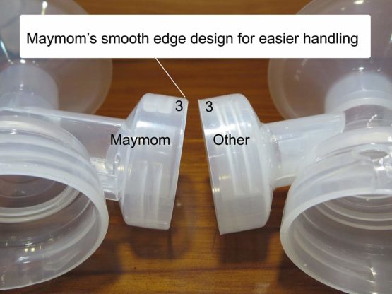 Maymom Breast Shield w/Valve and Membrane for Medela Breast Pumps (21 mm, Small, 1-Piece) - Image 3