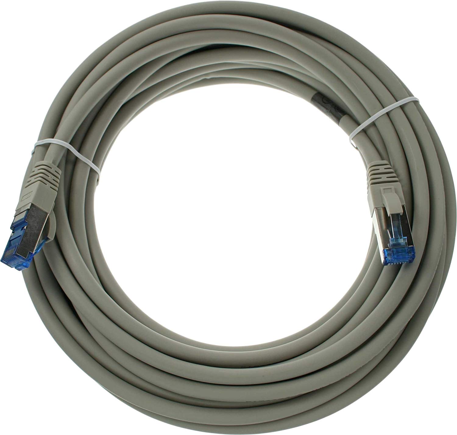 InLine S-STP/PIMF Patch Cable Cat. 6A / 500 MHz / 7.5 m Grey - Image 2