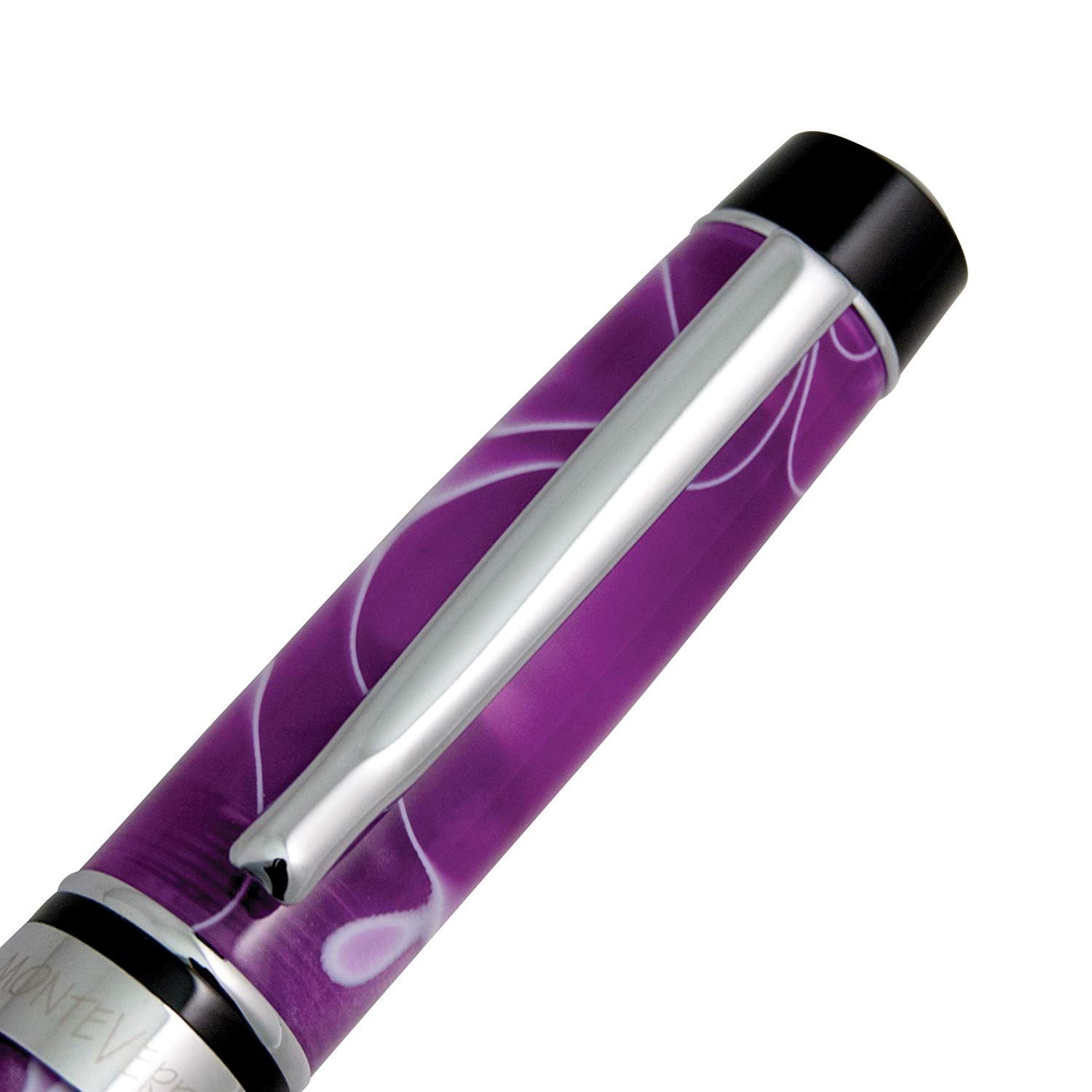 Monteverde Prima Swirl Ballpoint Pen - Purple, Purple swirl - Image 3