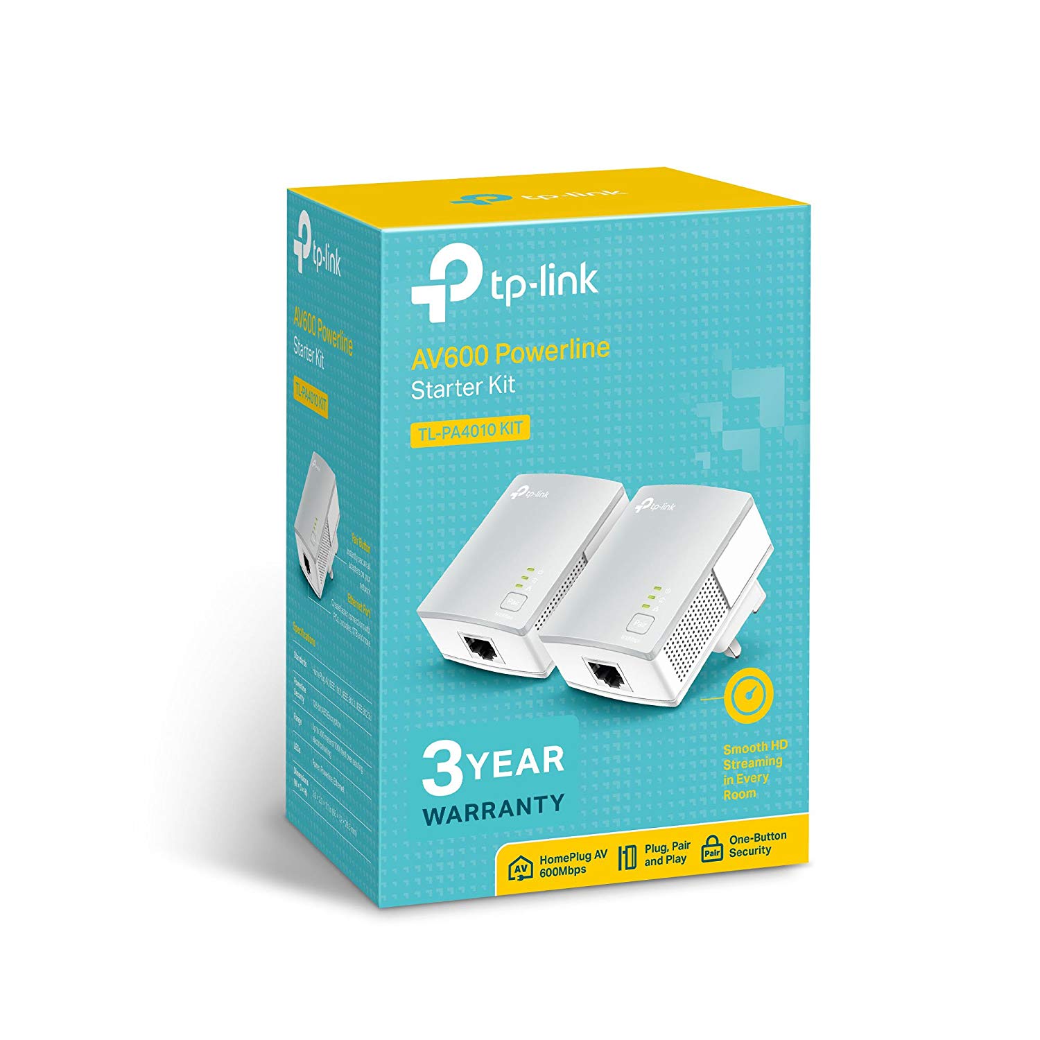 TP-Link TL-PA4010 KIT AV600 Powerline Adapter Starter Kit, HomePlug AV2 Powerline Network Adapters, Up to 600Mbps - Image 4