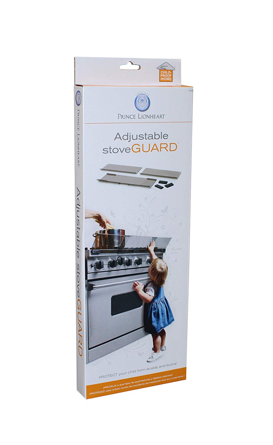 Prince Lionheart Adjustable Cooker Guard | Heat-Resistant | Stove Barrier | Prevents Small Hands Reaching Cooker Top | Adjusts To Fit | 3 Pieces & 3 Attachments | Easy Installation & Removal - Image 3