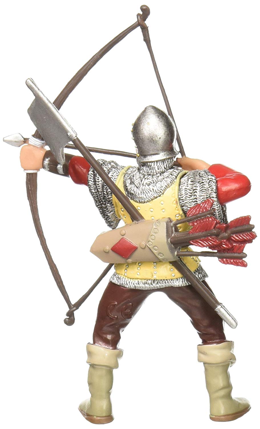 Papo MEDIEVAL-FANTASY Soldier Figurine, 39384 Red Bowman, Multicolour, 9x5x9 Centimeters, Papo 39384 Red Bowman, Multicolour - Image 2