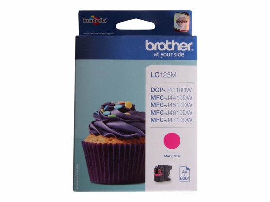 Brother LC-123M Inkjet Cartridge, Magenta, Single Pack, High Yield, Includes 1 x Inkjet Cartridge, Brother Genuine Supplies - Image 2