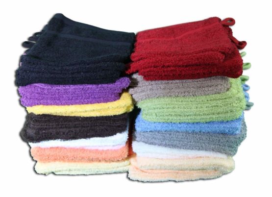Gözze Sylt 7881-75-A1 Flannel Mitts (Set of 4) - 16 x 21 cm, bordeaux, 16 x 21 cm - Image 4