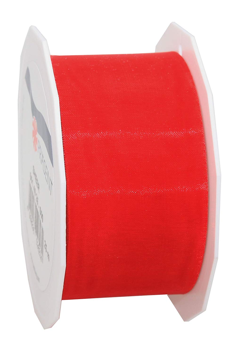 C.E. Pattberg Sheer Organza Ribbon Red, 27 Yards Gift Wrap Ribbon, 1.6 inches Width, Accessories for Decoration & Handicrafts