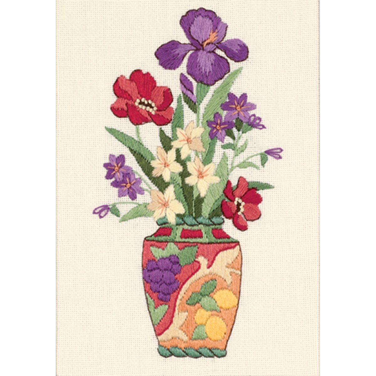 Dimensions Elegant Floral, Cotton, 5x7, 1