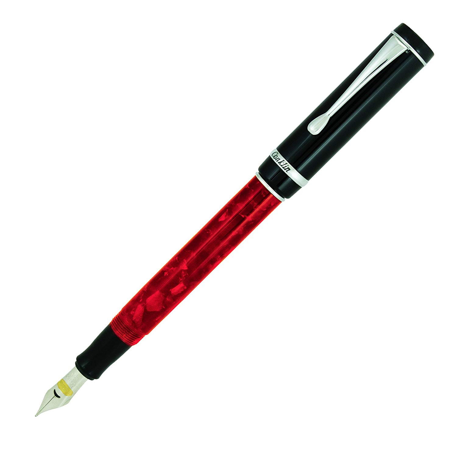Conklin CK71381 Duragraph Nights Fine Nib Fountain Pen - Red
