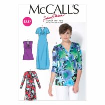 McCall's Patterns MC7092 B5,Misses Tops and Dresses,Sizes 8-10-12-14-16