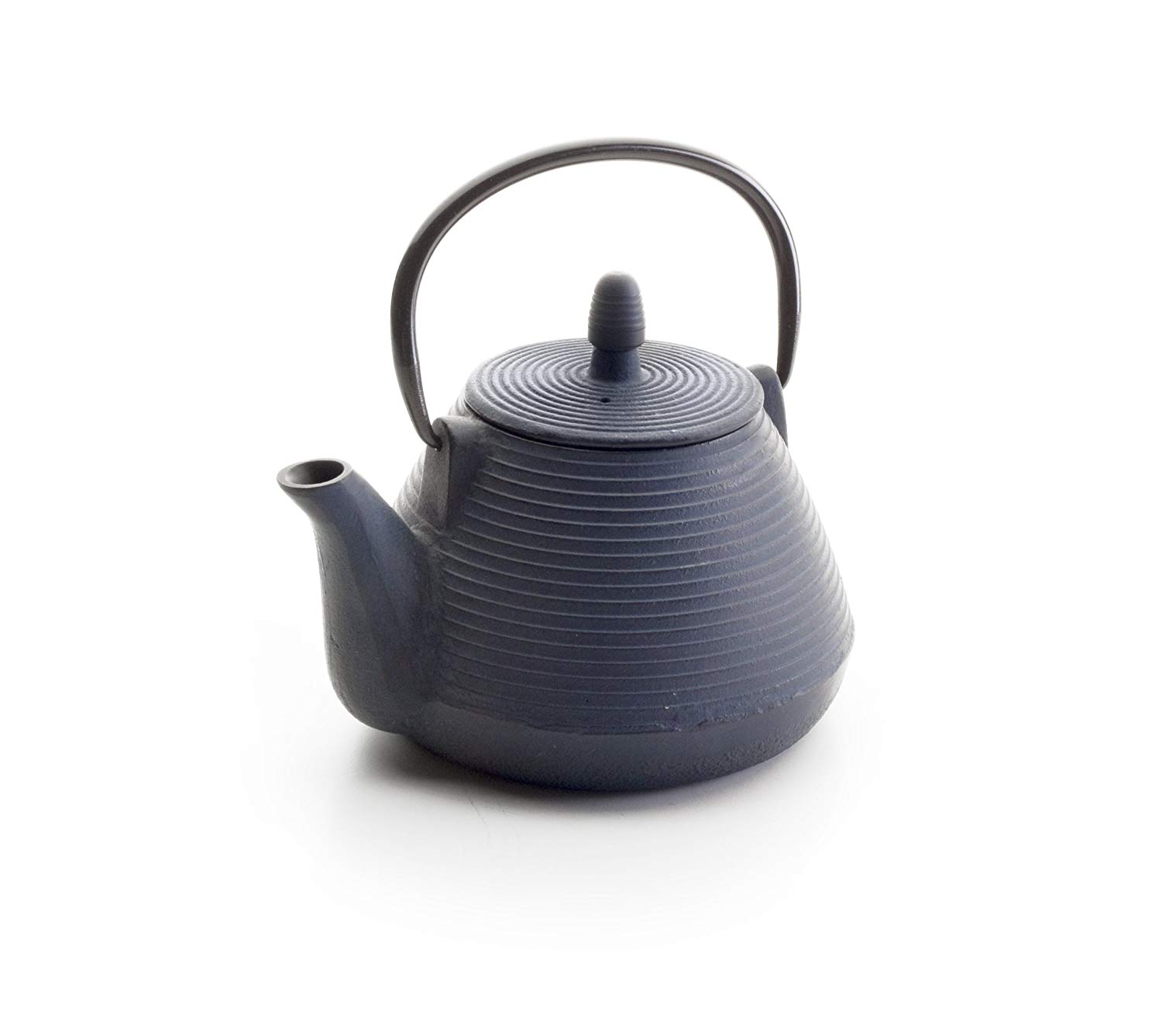 IBILI Cast Iron Java Teapot, 1 Litre, Enamel Interior, Induction Safe, Blue, 18 x 18 x 10 cm