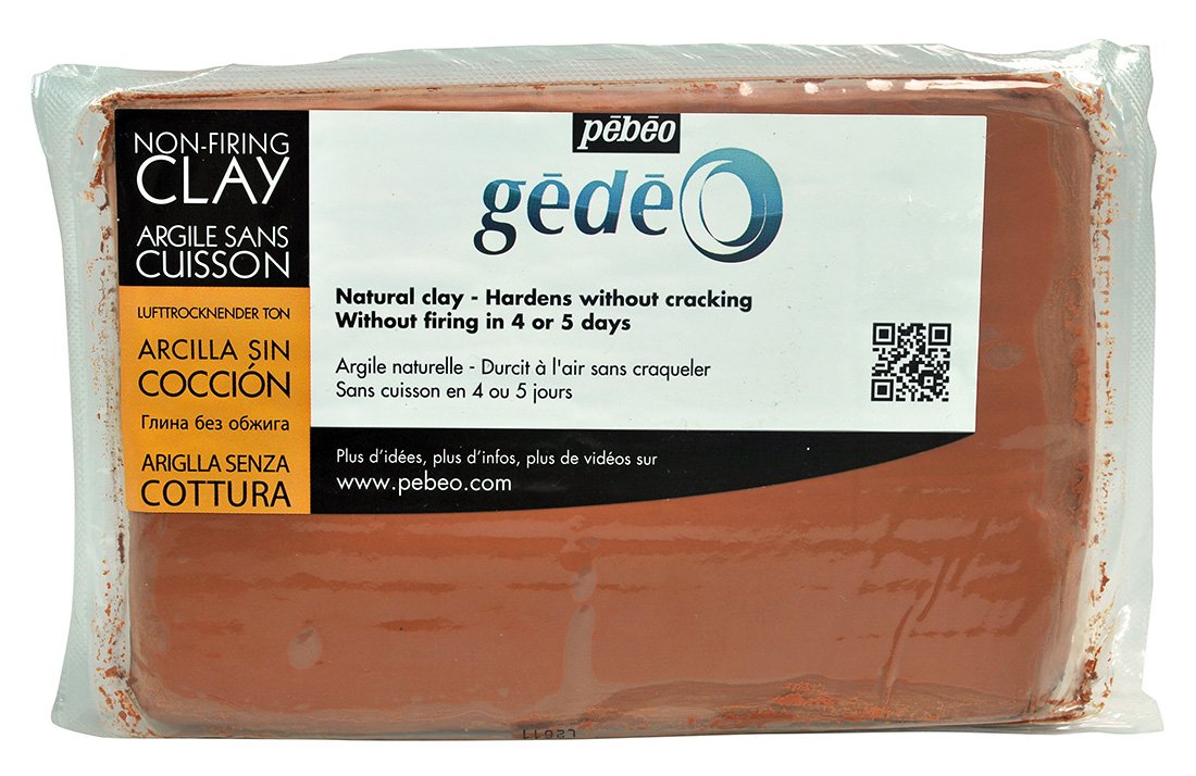 GEDEO Air Drying Clay 1.5 kg , QPA301, Red, 1,5 kg - Image 2