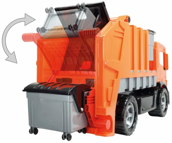 Lena 02166 - Strong Giant Garbage Truck, Orange Gray, about 72 cm - Image 2