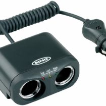 Ring RMS2 Two 12V Sockets Car Adaptor with Battery Analyser for Dash Cams, Sat Navs and more