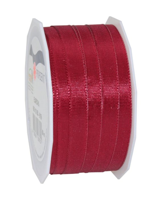 Präsent C.E. 10 mm - 50 m Pattberg Ribbon Europa Basic Tafetta, Bordeaux