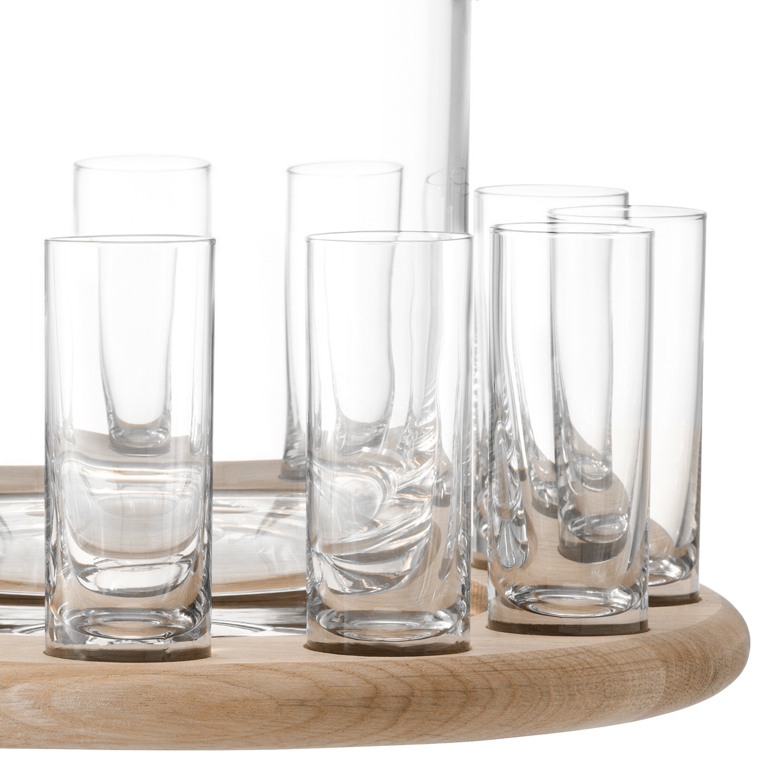 LSA International PX13 Paddle Vodka Serving Set & Oak Paddle L38.5cm Clear *, Oak, Clear, Vodka Serving Set & Oak Paddle L38.5cm, Clear - Image 4