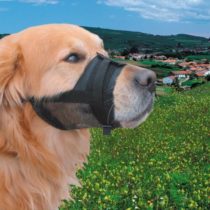 Nobby Adjustable Nylon Muzzle for Dog, LG, Black