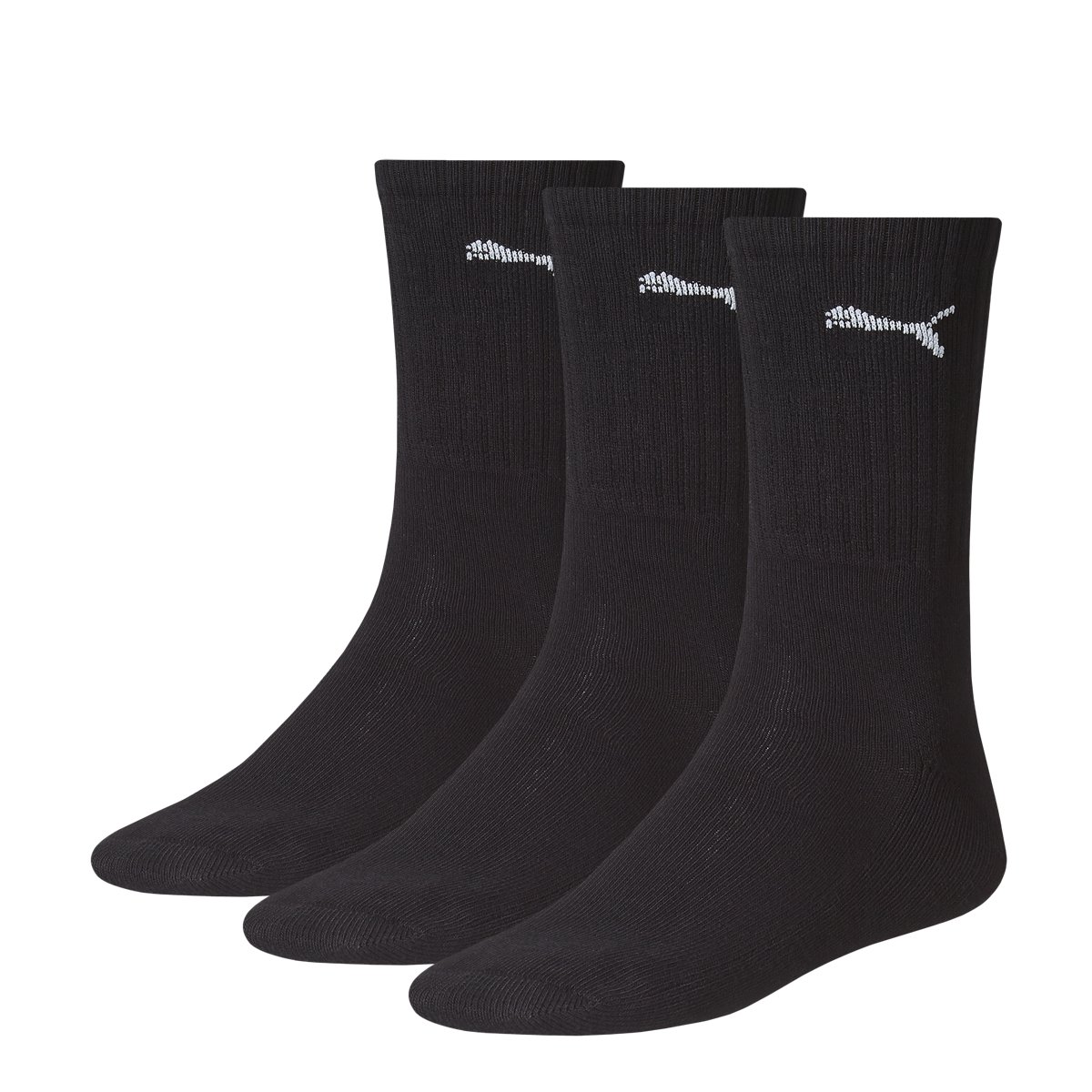 PUMA Unisex Sport 3p Socks, Lt Black, 9-11 UK