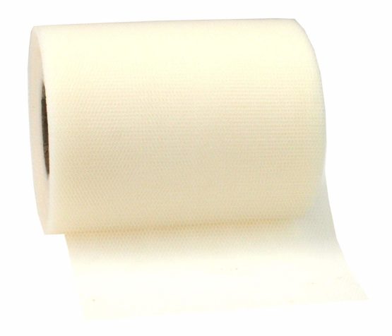 Präsent C.E. 112 mm - 50 m Pattberg Ribbon Verona Tulle, Cream