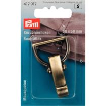 Prym 30 mm Snap Hook, Antique Brass Brushed