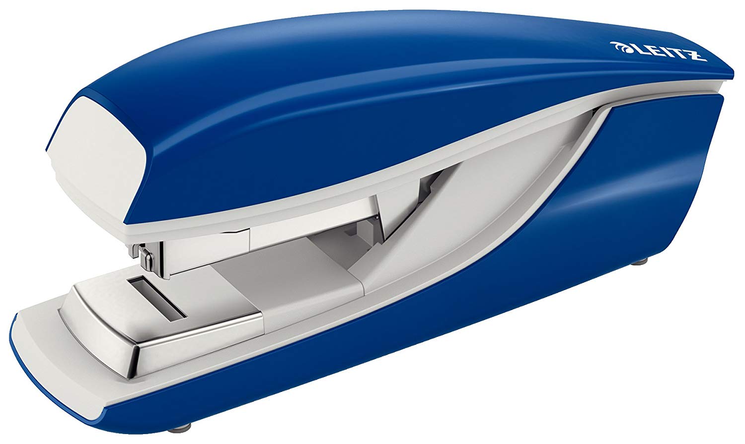 Leitz NeXXt 55236035 Flat Stapler Strong 40-Sheet Capacity in Blister Packaging Blue, 40 Sheets