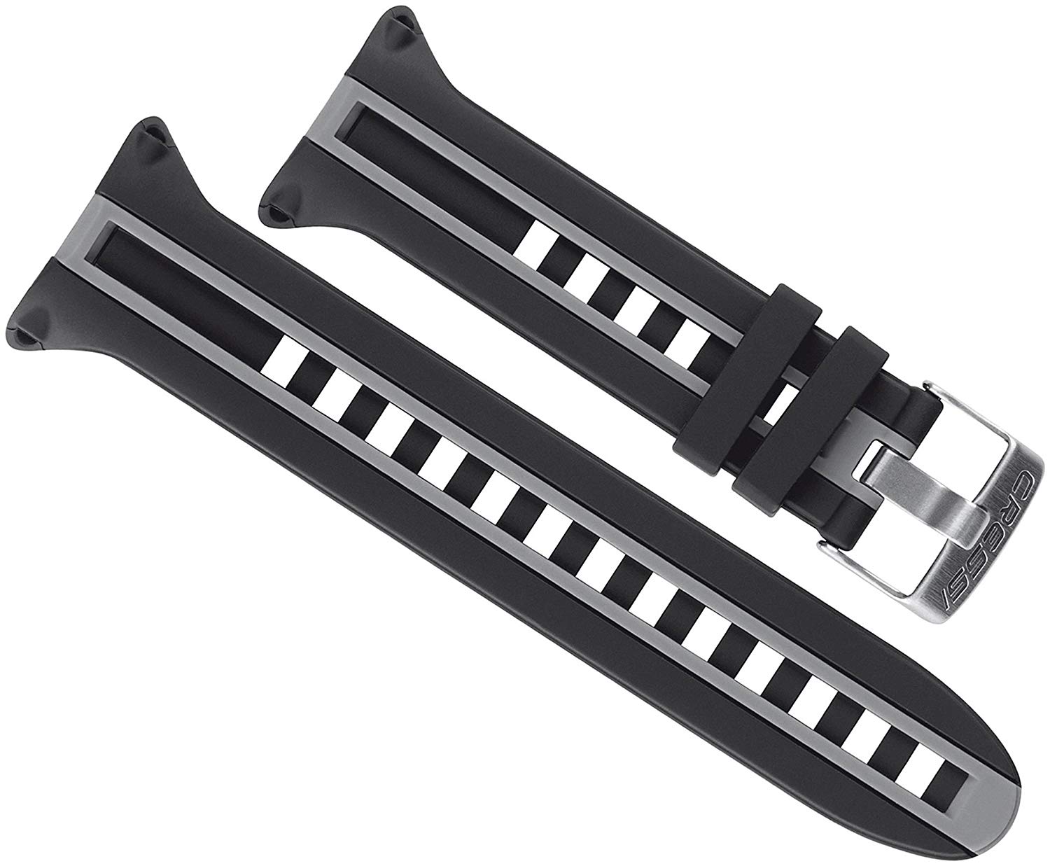 Cressi Leonardo Dive Computer Replacement Strap, Black/Grey