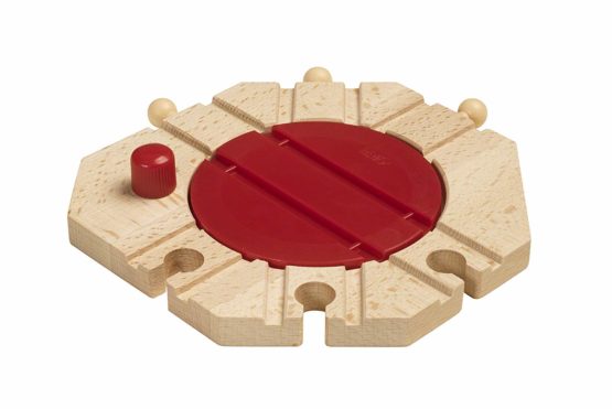 BRIO Mechanical Turntable Wooden Train Track for Kids Age 3 Years Up - Compatible with all BRIO Railway Sets & Accessories