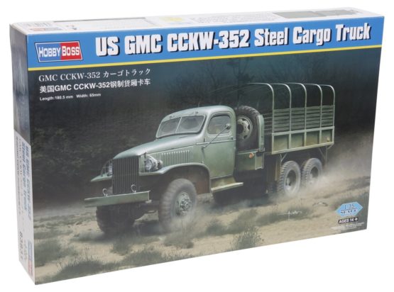 Hobbyboss 1:35 Scale US GMC CCKW 352 Steel Cargo Truck Assembly Kit