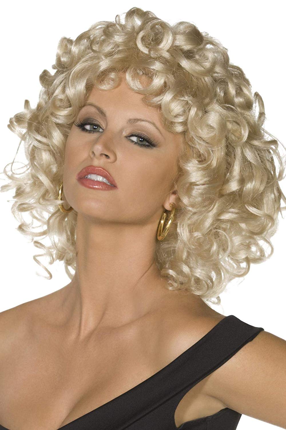 Smiffys Officially Licensed Grease Sandy Last Scene Wig, Blonde