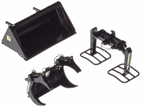 Wiking 7385 Front Loader Tools Set A, Black