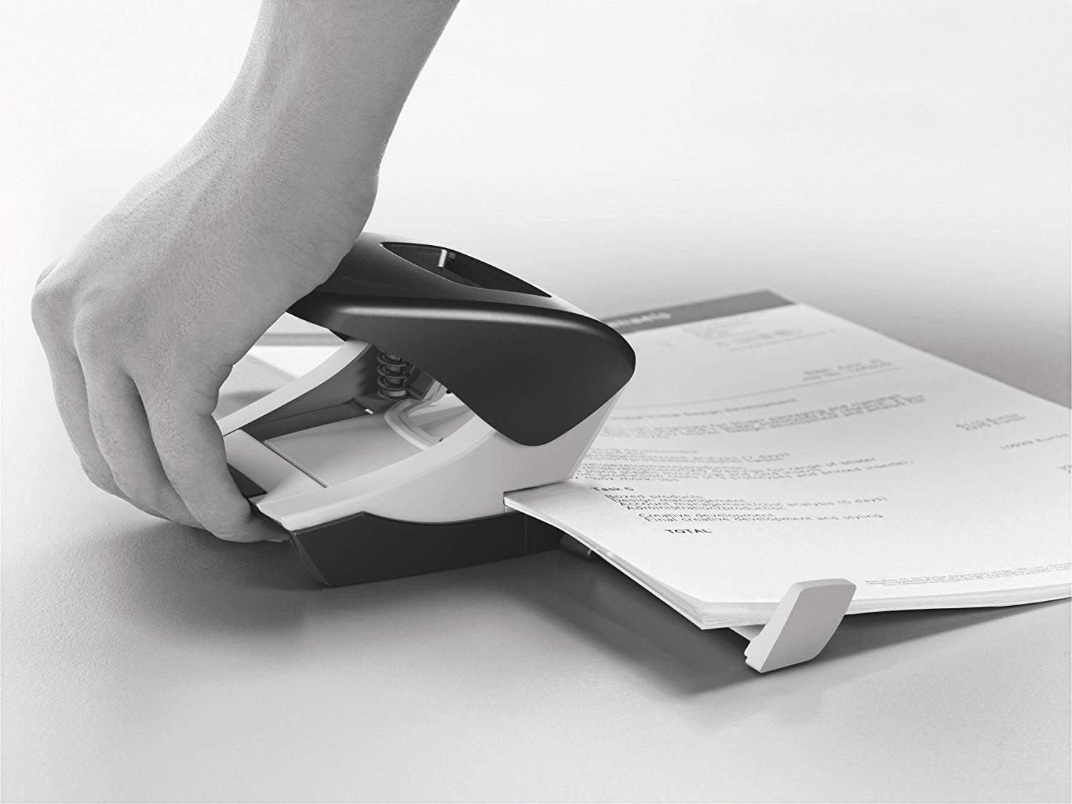 Leitz Hole Punch, 25 Sheets, Guide Bar with Format Markings, NeXXt Range, 50050025 Red BigaMart