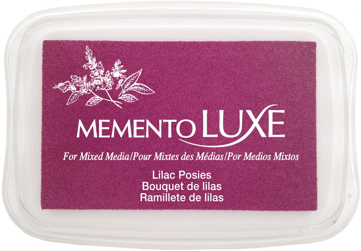Tsukineko Memento Luxe Mixed Media Ink Pad -Lilac Posies
