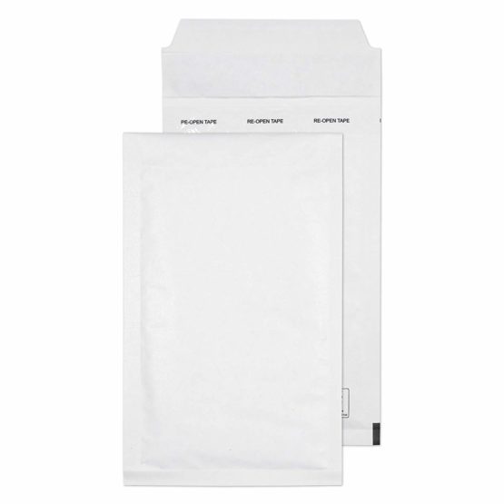Blake Purely Packaging DL 120 x 215mm Envolite Peel and Seal Padded Bubble Envelopes (B/00) White - Pack of 200