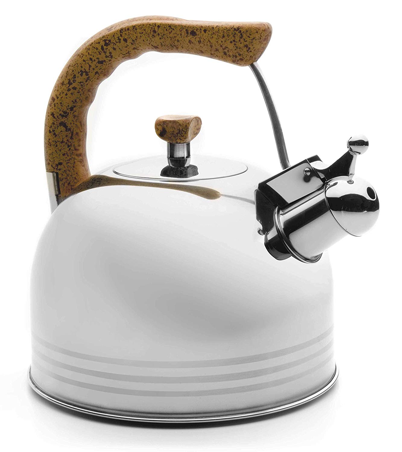 Lacor-68629-WHISTLING Kettle 3.0 LTS, Silver, 3 Litres