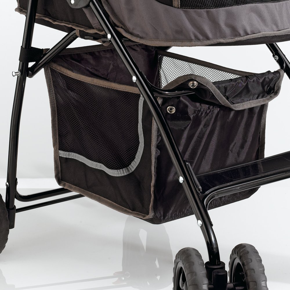 Ferplast Stroller for small dogs GLOBETROTTER Folding stroller for small, 1 Unité (Lot de 1), Black - Image 4