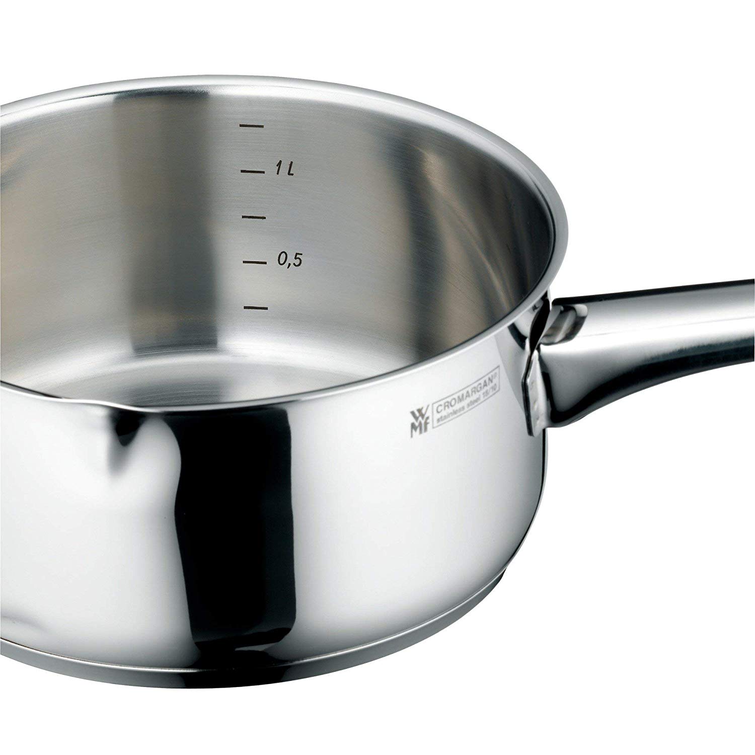 WMF 797229991 sauce pan Ø 16 cm approx. 1,5l pouring rim Cromargan stainless steel brushed suitable for all - Image 4